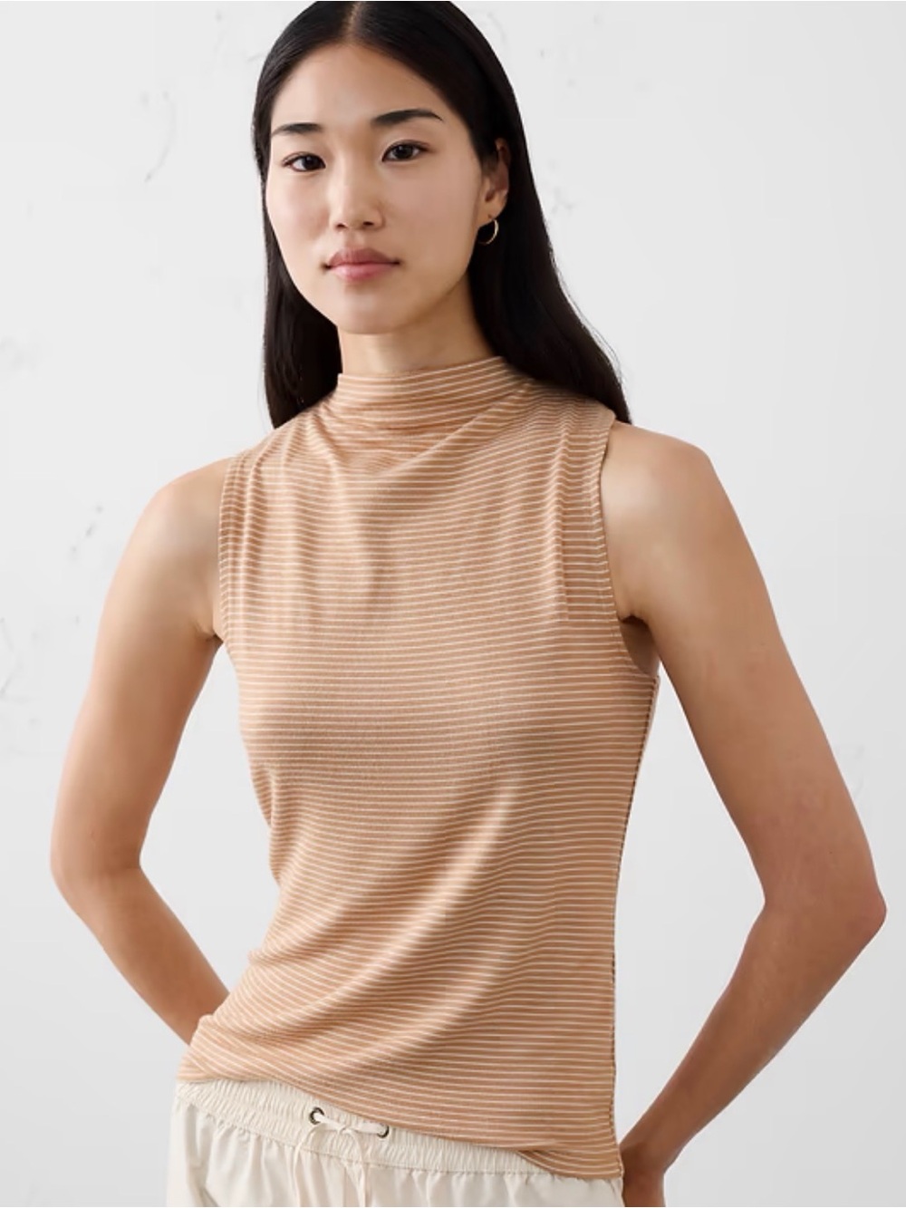 Banana Republic Soft Luxe Mock-Neck Top